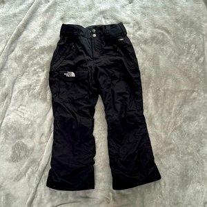 North face black ski pants kids size 7/8